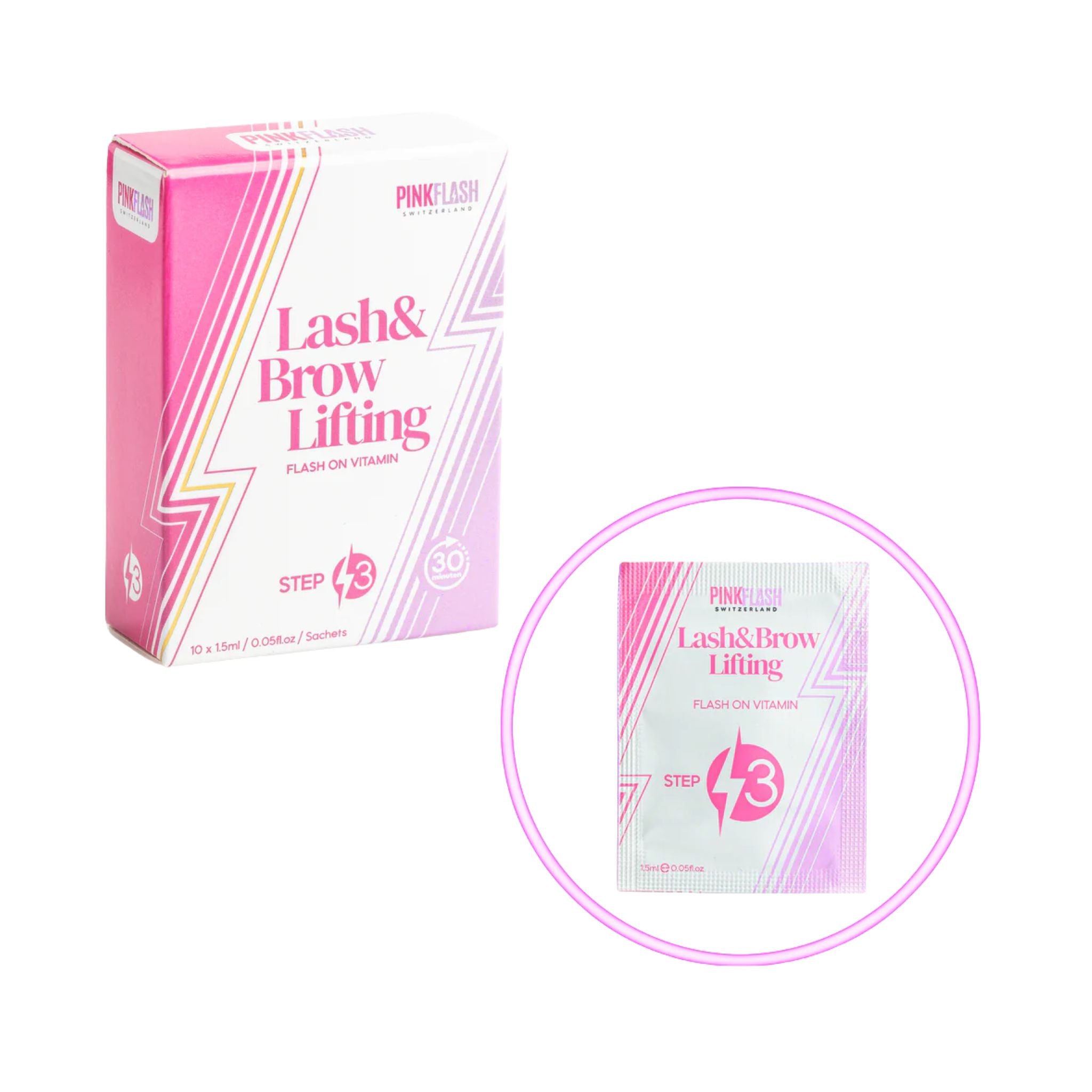 Pink Flash Lash & Brow Lifting System - Sachets