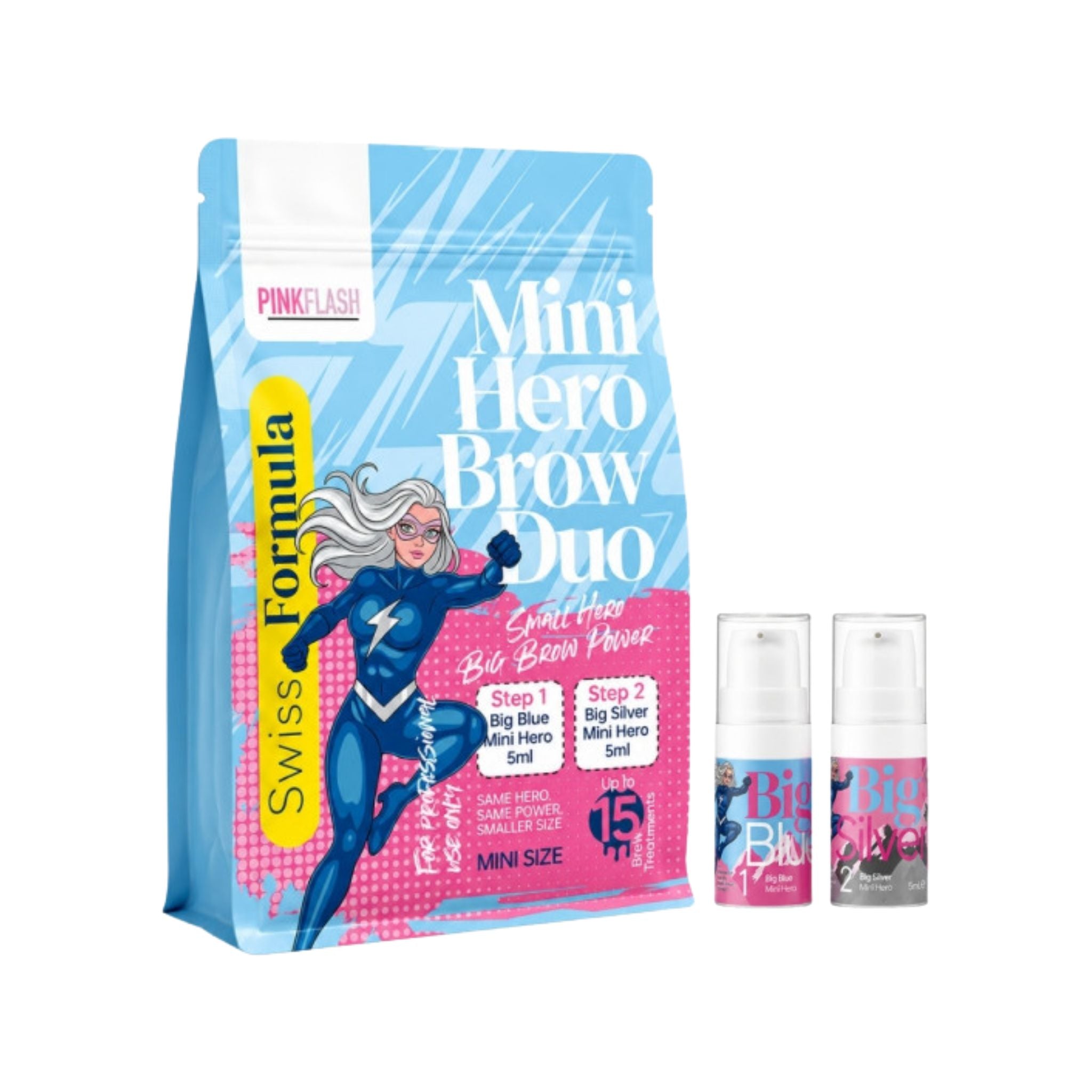 Pink Flash Mini Hero Brow Lamination Sample