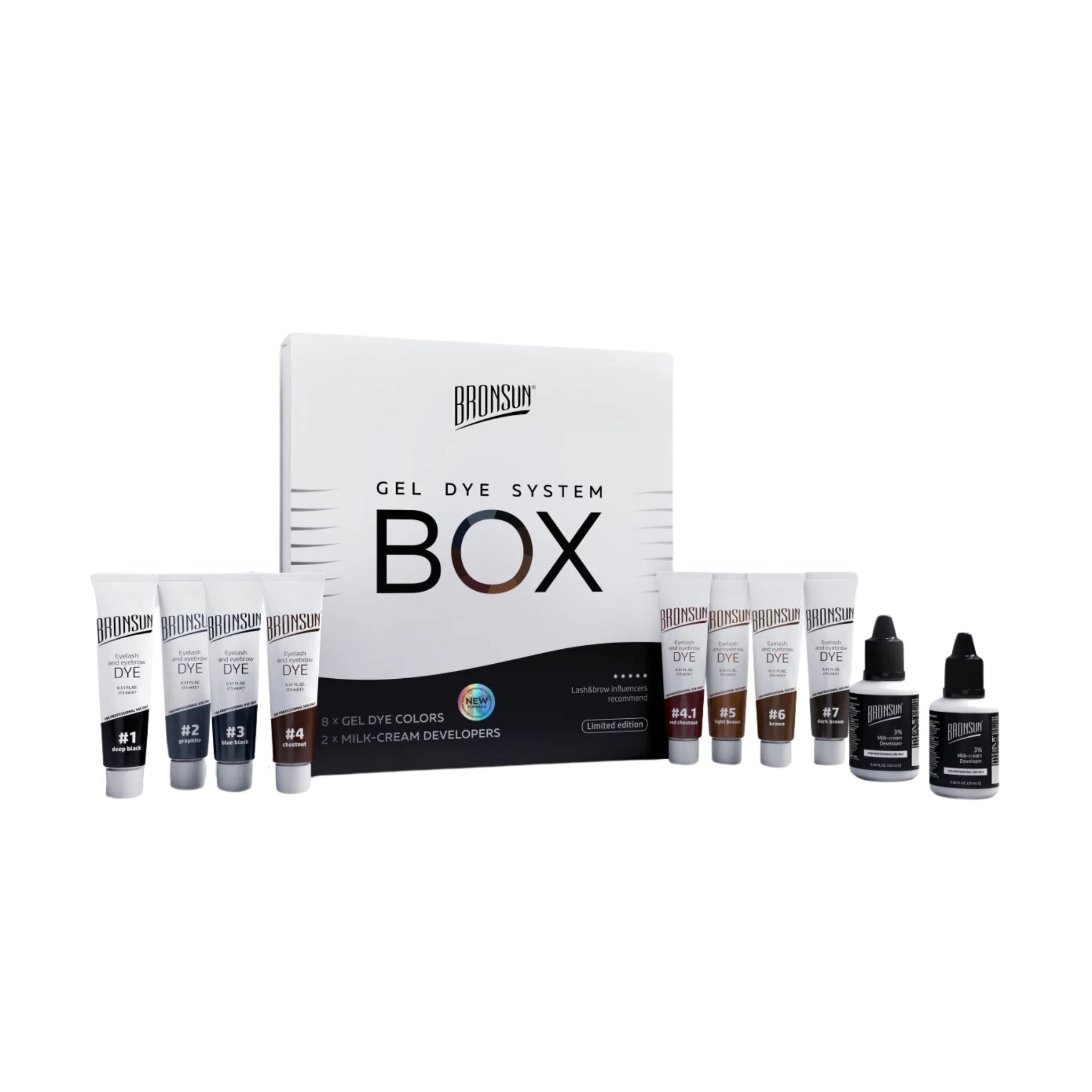 Bronsun Gel Dye System Box - New Formula