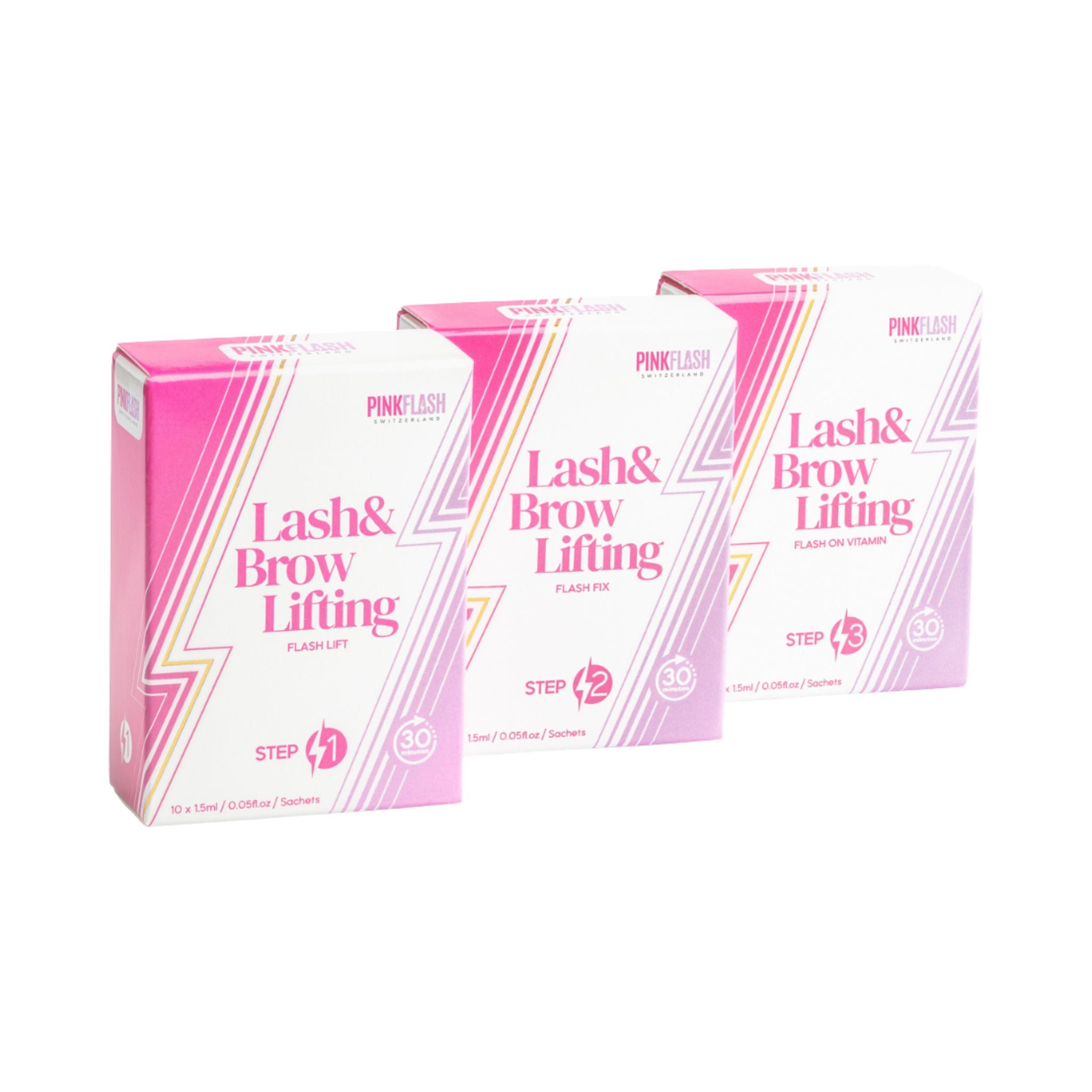 Pink Flash Lash & Brow Lifting System - Sachets