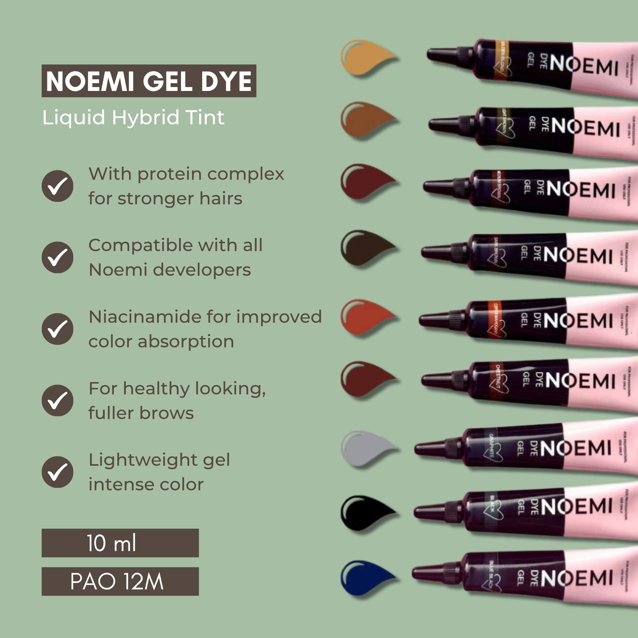 Noemi Eyebrow & Eyelash Hybrid Dye - Gel