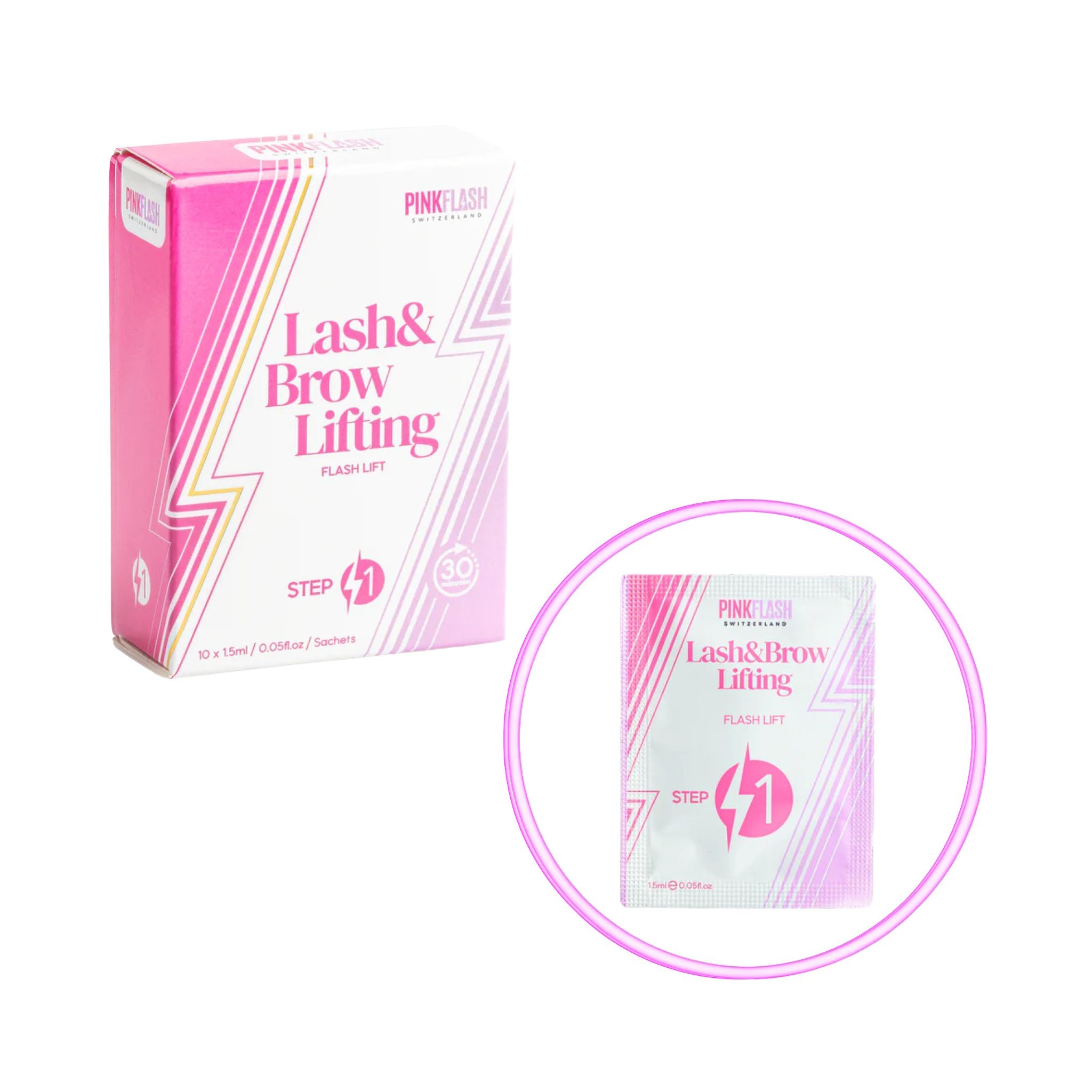 Pink Flash Lash & Brow Lifting System - Sachets